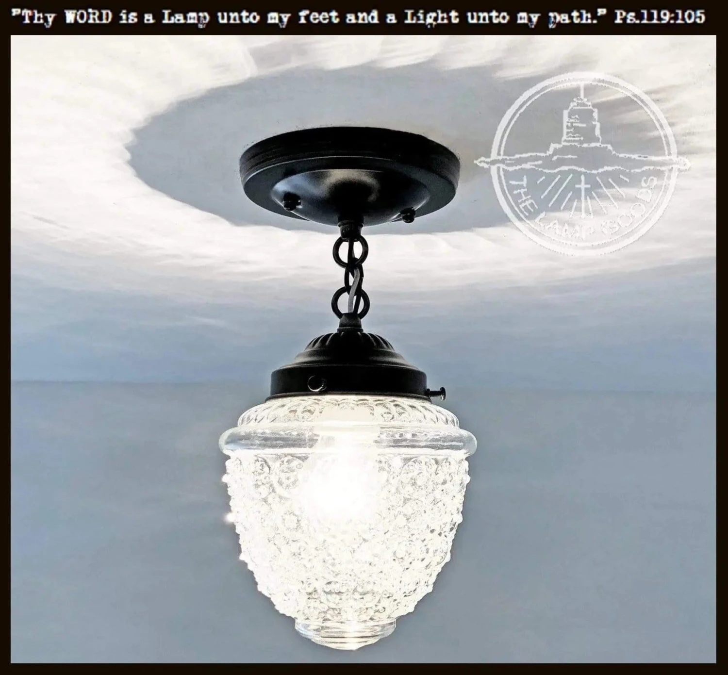 Acorn Antique Glass Ceiling Light With Chain 3 Acorn Antique Glass Ceiling Light With Chain