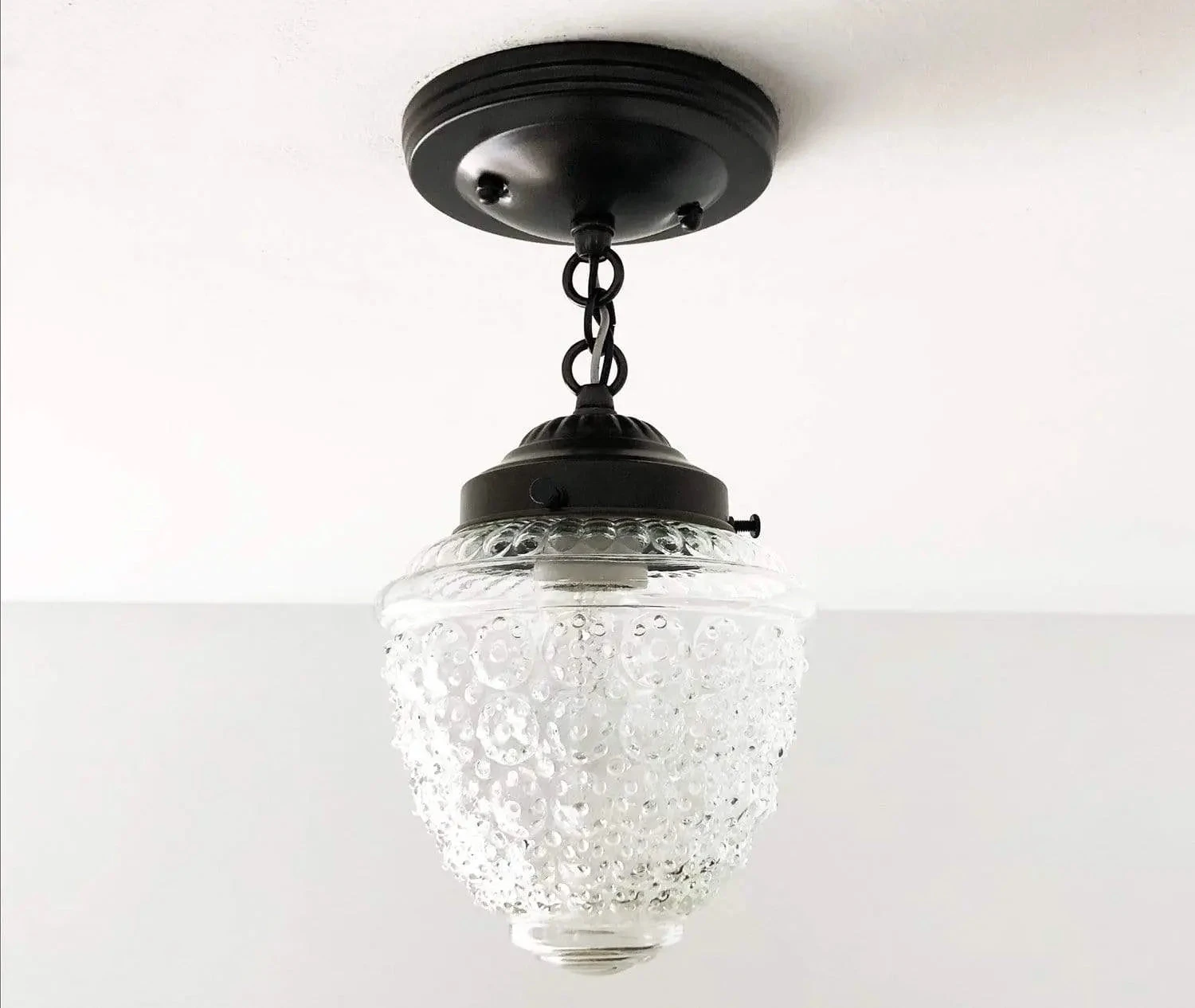 Acorn Antique Glass Ceiling Light With Chain 13 Acorn Antique Glass Ceiling Light With Chain - Image 11