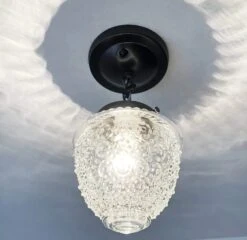 Acorn Antique Glass Ceiling Light With Chain 23 Acorn Antique Glass Ceiling Light With Chain -The Lamp Goods islandfallsceilinglightsinglechain