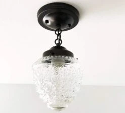 Acorn Antique Glass Ceiling Light With Chain 26 Acorn Antique Glass Ceiling Light With Chain -The Lamp Goods islandfallsclearglassceilinglighting