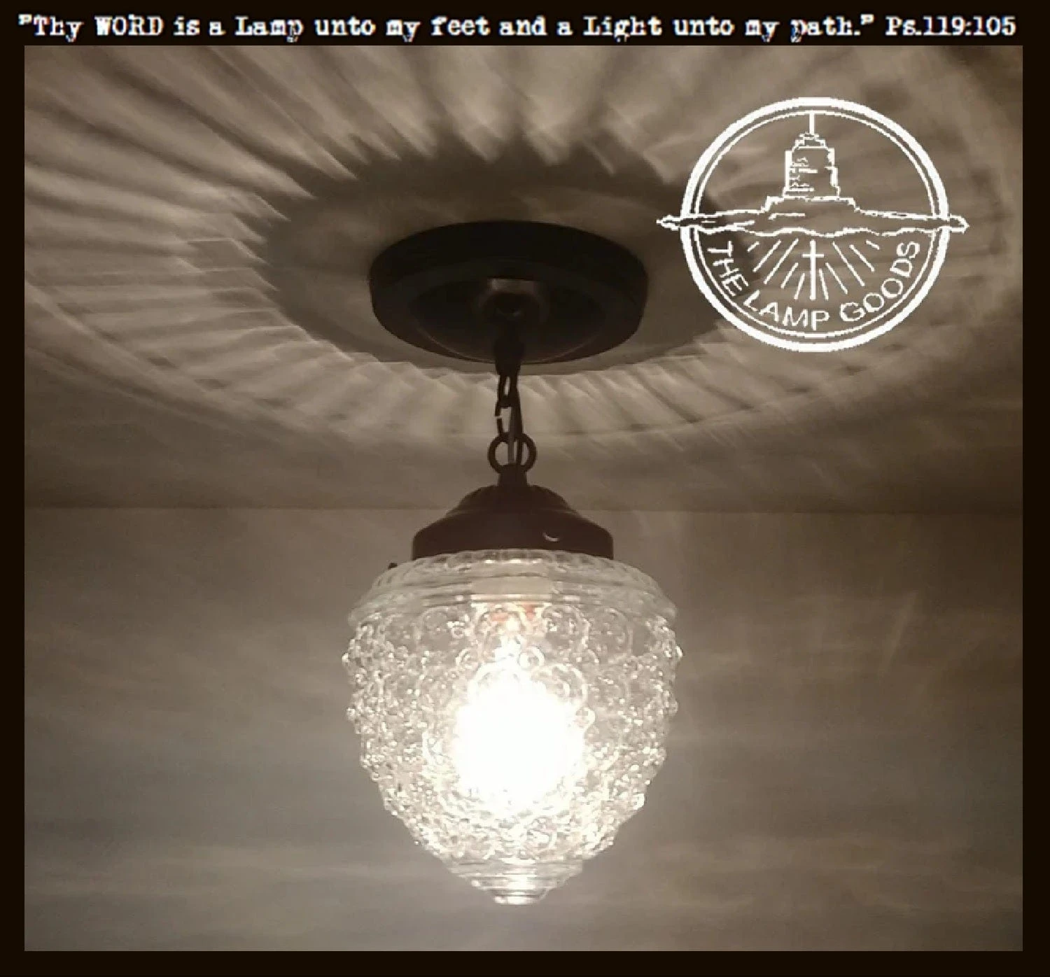 Authentic Vintage Chain Glass Ceiling Light 3 Authentic Vintage Chain Glass Ceiling Light