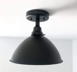 Large Black Enamel Farmhouse Ceiling Light -The Lamp Goods largeblackenamelceilinglightfarmhouse edited 1