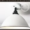 Large White Enamel Modern Farmhouse Ceiling Lighting -The Lamp Goods largewhiteenamelceilinglightingfixturewbackground