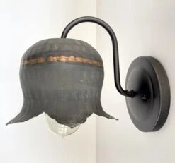 Lotus Farmhouse Wall Sconce Light -The Lamp Goods lotisflowerwallsconcegalvanizedmetallightingfixturesrusticfarmhouselight 5 0318619d b167 43f3 9009 e51f7800414c