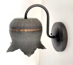 Lotus Farmhouse Wall Sconce Light -The Lamp Goods lotisflowerwallsconcegalvanizedmetallightingfixturesrusticfarmhouselight 6 e71ce3e0 d6b9 40f7 93da 812f7b5c728f