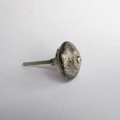 Silver Marbled Leia Knob(Marbled Leia Knob) -The Lamp Goods marbled leia knob knobs and pulls drawer cabinet knobs and pulls sku 2