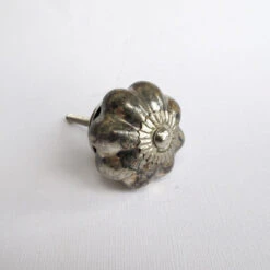 Silver Marbled Marigold Knob(Marbled Marigold Knob) 7 Silver Marbled Marigold Knob(Marbled Marigold Knob) -The Lamp Goods marbled marigold knob knobs and pulls drawer cabinet knobs and pulls sku 2