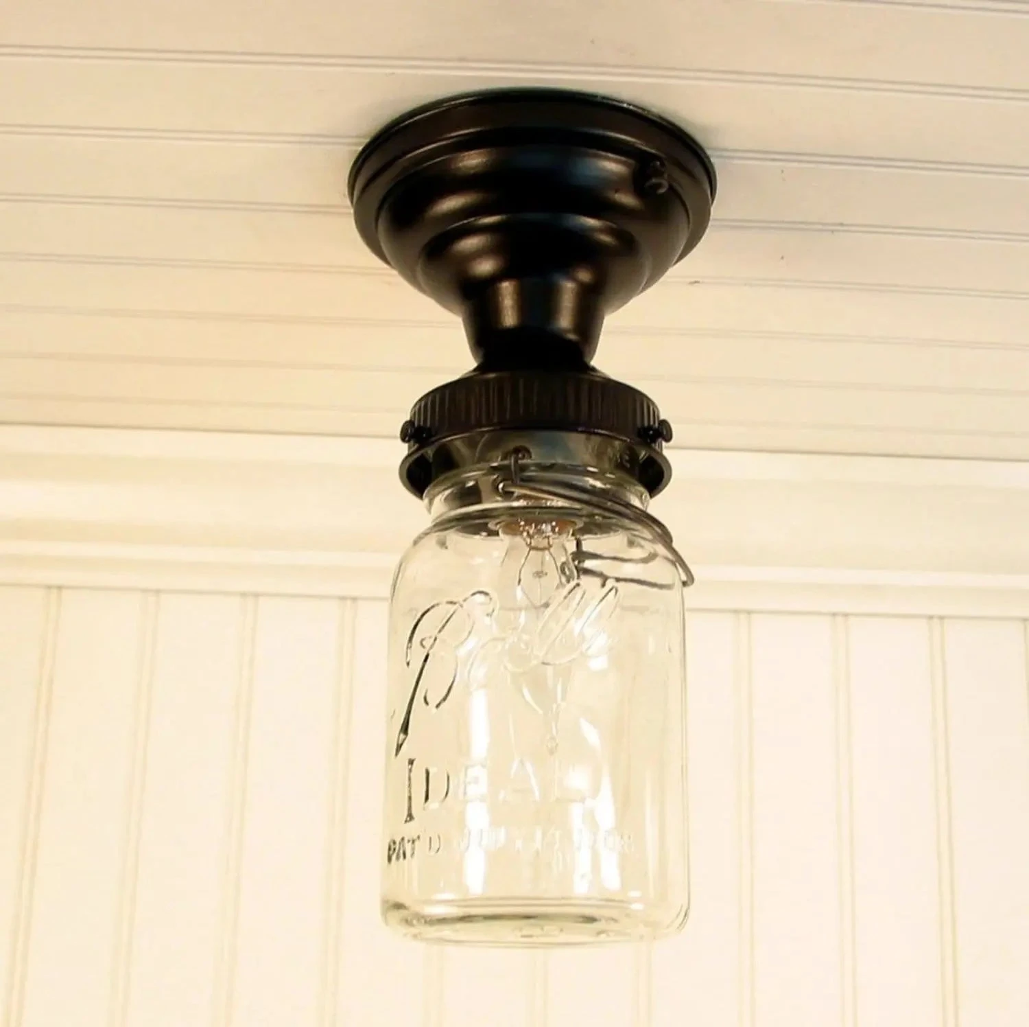 Vintage Mason Jar Ceiling LIGHT 7 Vintage Mason Jar Ceiling LIGHT - Image 5
