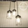 Mason Jar Chandelier Pendant Light Trio -The Lamp Goods mason jar pendant chandelier light vintage quart trio d6762541 45c3 4907 b460 3ad51596f791