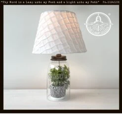 Mason Jar LAMP TABLE - (No Shade Included)