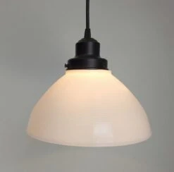 Authentic Antique Milk Glass PENDANT Light - 10" -The Lamp Goods milkglasspendant10wafflepatternhanginglightfixturelighting 3 9e10d882 19af 4ce8 97d2 30b67a6eca2b