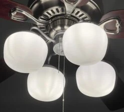 Schoolhouse Milk Glass Ceiling Fan LIGHT KIT -The Lamp Goods milkglassschoolhouseceilingfanlightflushmountreplacementglobe 5