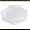 Modern Schoolhouse 8" Milk Glass Replacement Globe -The Lamp Goods modernschoolhousereplacementglobe