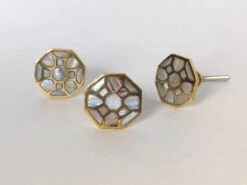 Mother Of Pearl Octagon Knob(Mother Of Pearl Octagon Knob) -The Lamp Goods mop1