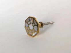 Mother Of Pearl Octagon Knob(Mother Of Pearl Octagon Knob) -The Lamp Goods mop3