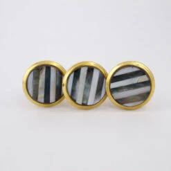 Black And White Striped Mother Of Pearl Knob(Black And White Striped Mother Of Pearl Knob) 16 Black And White Striped Mother Of Pearl Knob(Black And White Striped Mother Of Pearl Knob) -The Lamp Goods mopstriped1