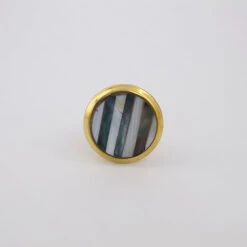 Black And White Striped Mother Of Pearl Knob(Black And White Striped Mother Of Pearl Knob) 15 Black And White Striped Mother Of Pearl Knob(Black And White Striped Mother Of Pearl Knob) -The Lamp Goods mopstriped2