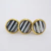 Black And White Striped Mother Of Pearl Knob(Black And White Striped Mother Of Pearl Knob) -The Lamp Goods mopstriped5