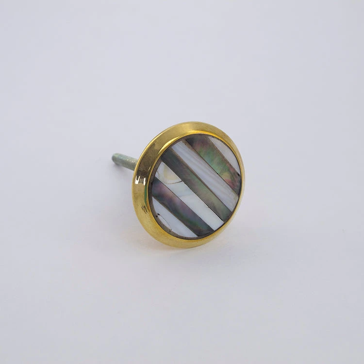 Black And White Striped Mother Of Pearl Knob(Black And White Striped Mother Of Pearl Knob) 4 Black And White Striped Mother Of Pearl Knob(Black And White Striped Mother Of Pearl Knob) - Image 2