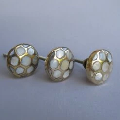 Mother Of Pearl Tortoise Shell Knob(Turtle Shell Knob) -The Lamp Goods mother of pearl tortoise shell knob 7