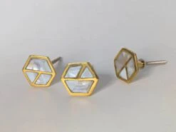 Mother Of Pearl Geo Octagon Knob(Mother Of Pearl Geo Octagon Knob)