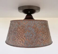 Ornate Copper Ceiling Light -The Lamp Goods ornatecopperceilinglightfixture 11