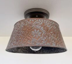 Ornate Copper Ceiling Light -The Lamp Goods ornatecopperceilinglightfixture 12