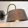 Ornate Copper Wall Sconce Light Fixture -The Lamp Goods ornatecopperwallsconcelightfixturebathroom