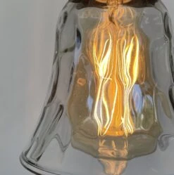 Pebble Glass Pendant Light Fixture -The Lamp Goods pebbleclearpendantlightfixtureantiqueglass 1