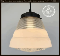Retro 1970's Mid Century Glass Pendant Lighting