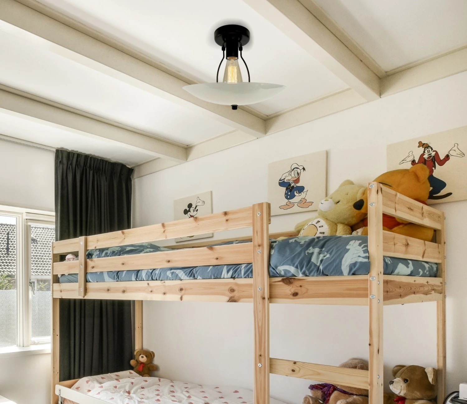 Retro Mid Century Glass Ceiling Light 4 Retro Mid Century Glass Ceiling Light - Image 2