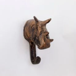 Copper Rhino Wall Hook(Copper Rhino Wall Hook) 7 Copper Rhino Wall Hook(Copper Rhino Wall Hook) -The Lamp Goods rhino1