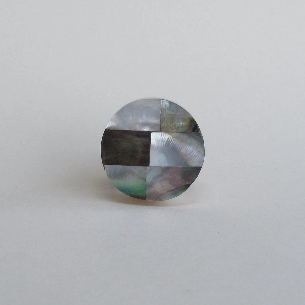 Faceted Mother Of Pearl Knob(Round Mother Of Pearl Knob) 4 Faceted Mother Of Pearl Knob(Round Mother Of Pearl Knob) - Image 2