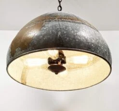 Jumbo Rustic Bucket Chandelier -The Lamp Goods rustichangingchandelierbucketwashtub