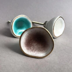 Sea Glass Knob - Creme(Sea Glass Creme Knob) -The Lamp Goods sea glass creme knob 5