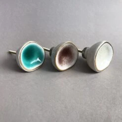 Sea Glass Knob - Turquoise(Sea Glass Turquoise Blue Cabinet Knobs And Pulls) -The Lamp Goods sea glass knob knobs and pulls drawer cabinet knobs and pulls sku 4