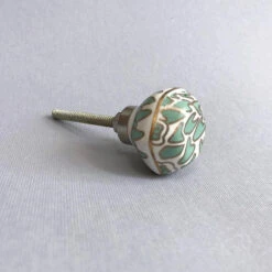Petite Ginko Knob(Small Ginko Knob) 20 Petite Ginko Knob(Small Ginko Knob) -The Lamp Goods sea green ginko knob 1