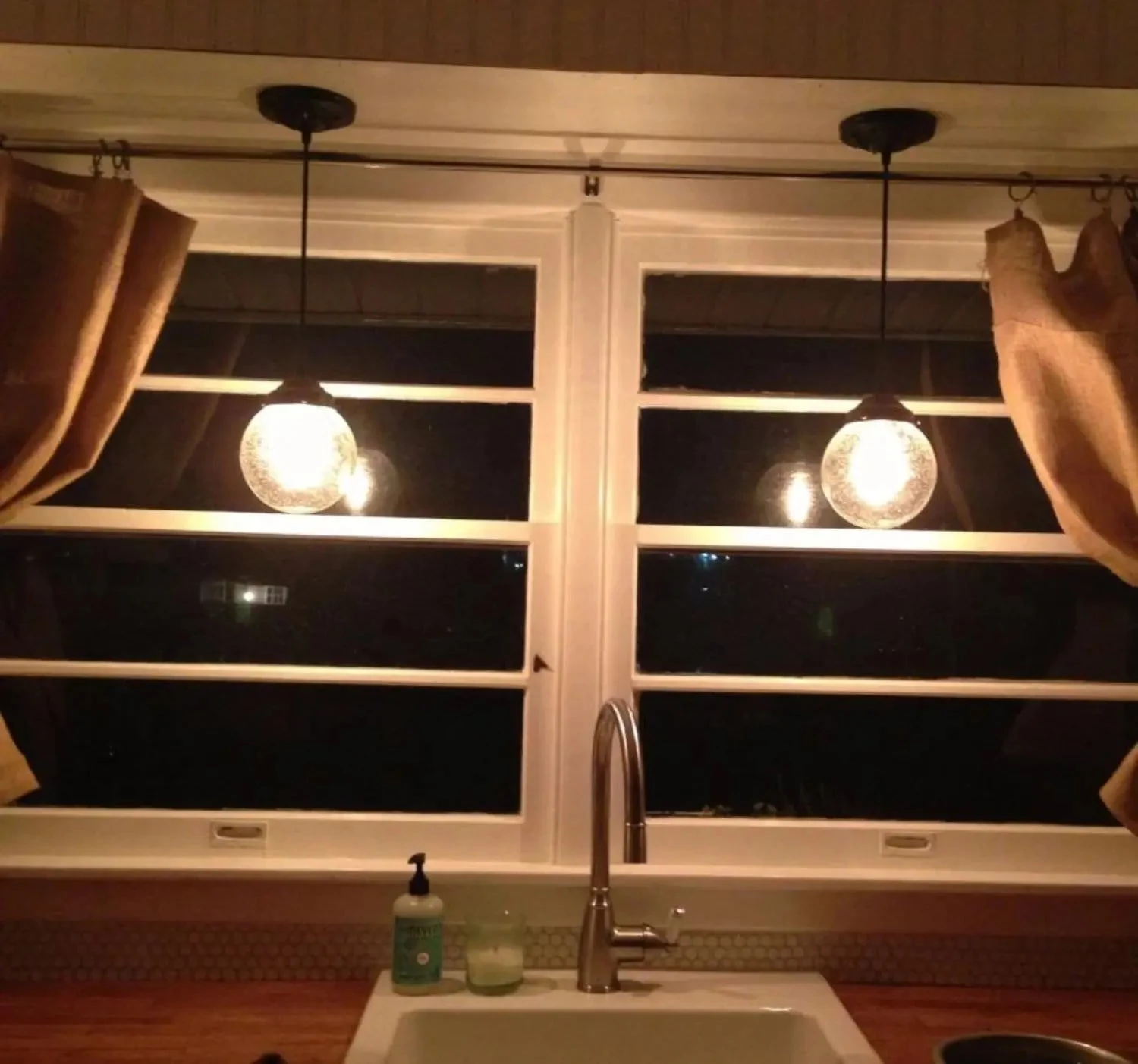 Antique Seeded Glass Pendant Light 4 Antique Seeded Glass Pendant Light - Image 2