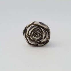 Silver Rose Pull(Silver Rose Pull) -The Lamp Goods silver rose knob 1
