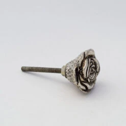 Silver Rose Pull(Silver Rose Pull) -The Lamp Goods silver rose knob 3