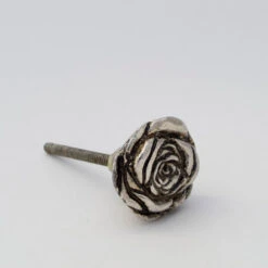 Silver Rose Pull(Silver Rose Pull) -The Lamp Goods silver rose knob 4
