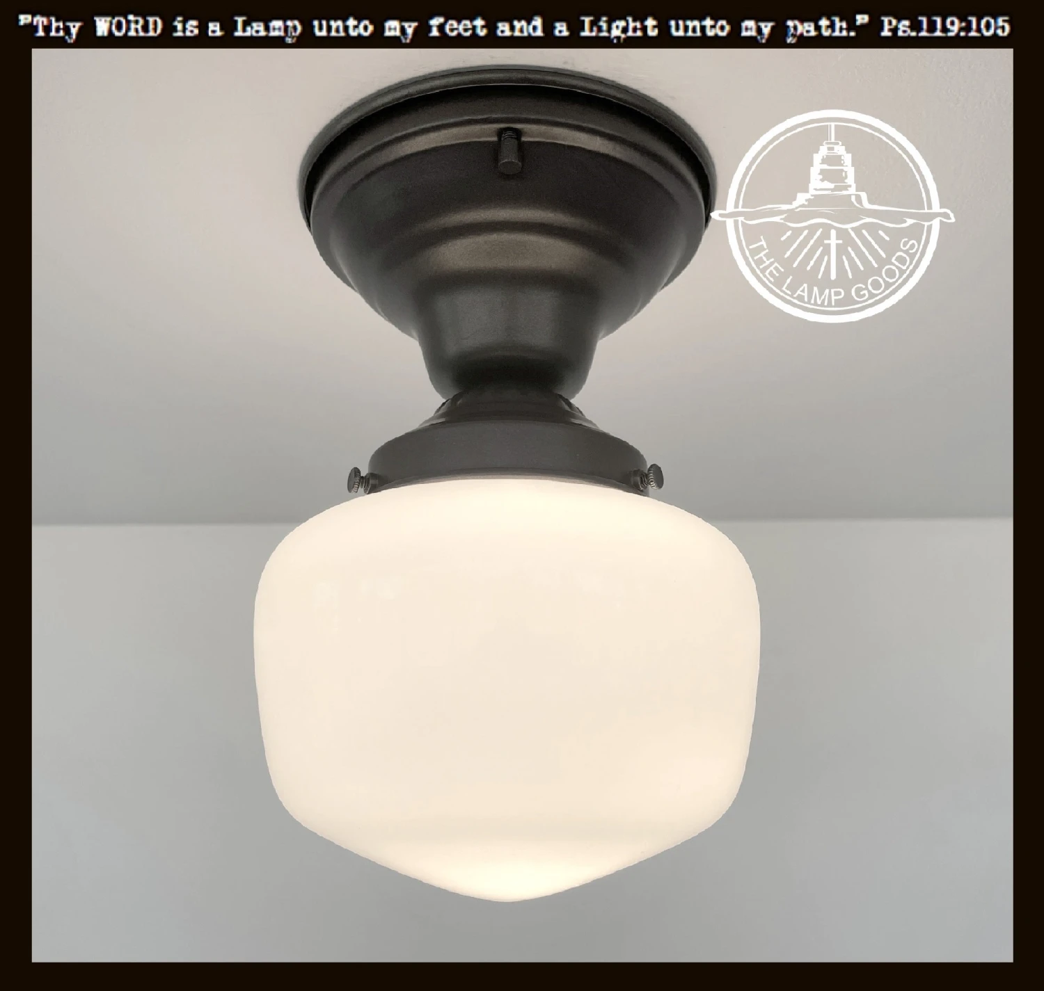 Simple Schoolhouse CEILING LIGHT Fixture Of Milk Glass 3 Simple Schoolhouse CEILING LIGHT Fixture Of Milk Glass