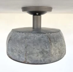 Rustic Metal Farmhouse Ceiling Light - Eight Sided 16 Rustic Metal Farmhouse Ceiling Light - Eight Sided -The Lamp Goods sixsidedbarnmetalceilinglightfixture 3