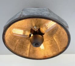 Rustic Metal Farmhouse Ceiling Light - Eight Sided 13 Rustic Metal Farmhouse Ceiling Light - Eight Sided -The Lamp Goods sixsidedbarnmetalceilinglightfixture 5