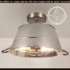 Galvanized Laundry Wash Tub Ceiling Light -The Lamp Goods tublightceilingfarmhousegalvanizedmetallightingfixturelaundryroomrusticsilverlampgoods