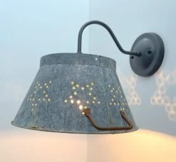 Weathered Farmhouse Star Wall Sconce -The Lamp Goods weatheredwallsconceSTAR 5