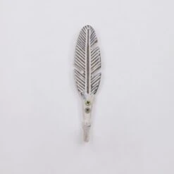 Boho Feather Hook - White(Boho Feather Hook White) 8 Boho Feather Hook - White(Boho Feather Hook White) -The Lamp Goods whitefeather2