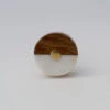 Wood + Gold Geo Knob(Wood Gold Geo Knob) -The Lamp Goods wood geo knob 4