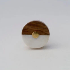Wood + Gold Geo Knob(Wood Gold Geo Knob)